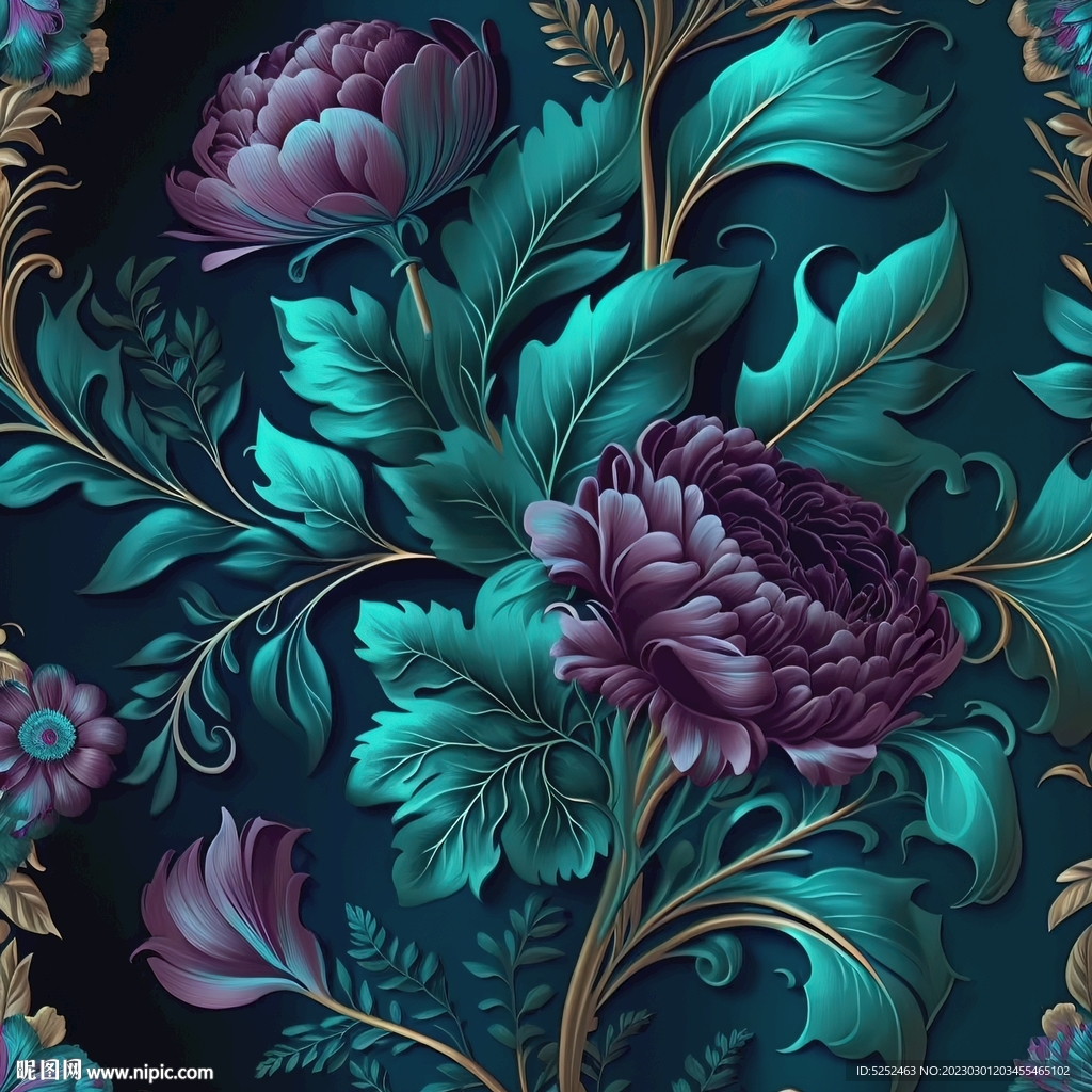 鲜花装饰画