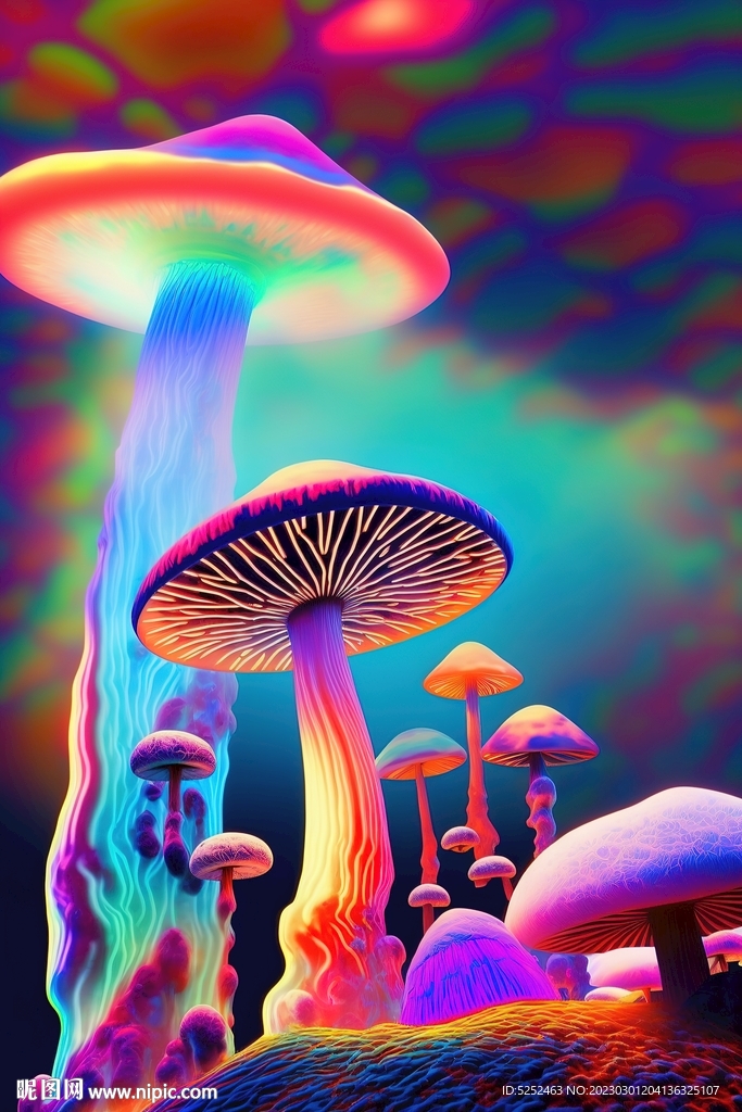 卡通创意蘑菇