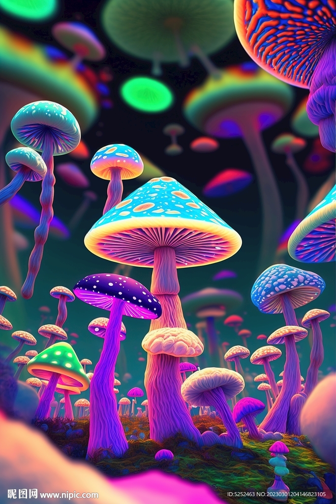 卡通创意蘑菇