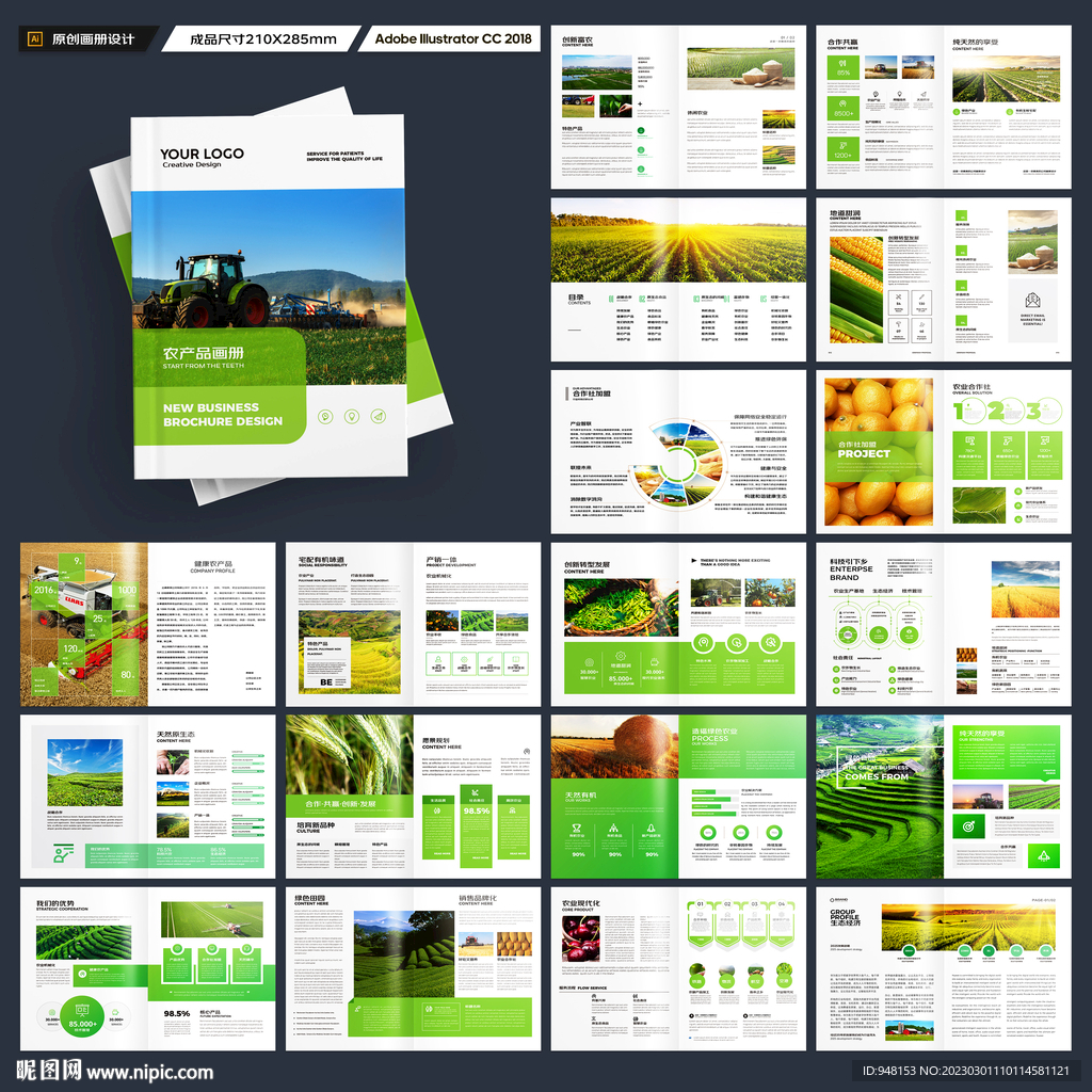 农业画册模板