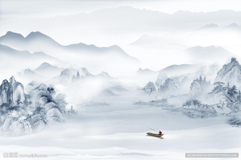中式山水画