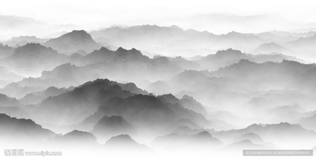 水墨群山