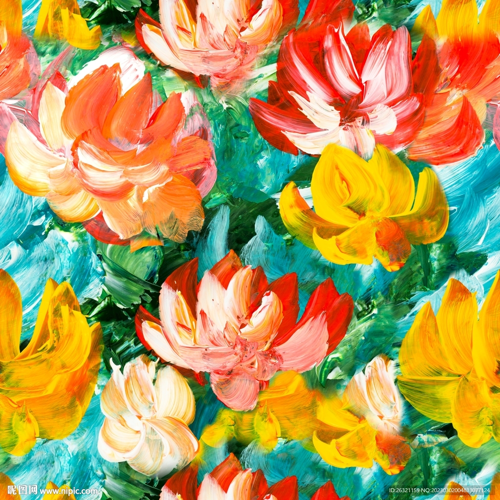 手绘花