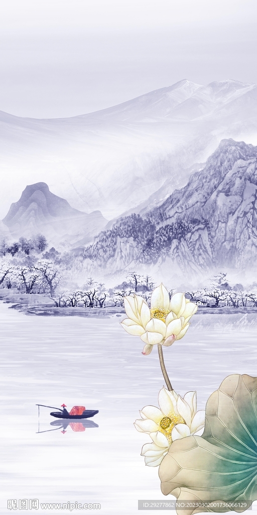 现代 新款山水玄关 tIF分层
