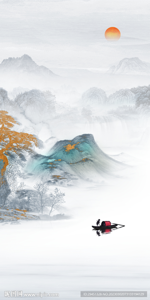 意境 新上架玄关画 TIf分层