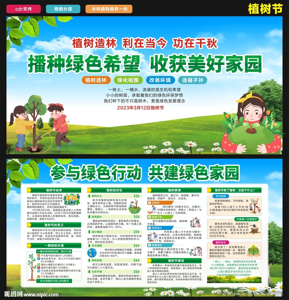 植树节宣传栏