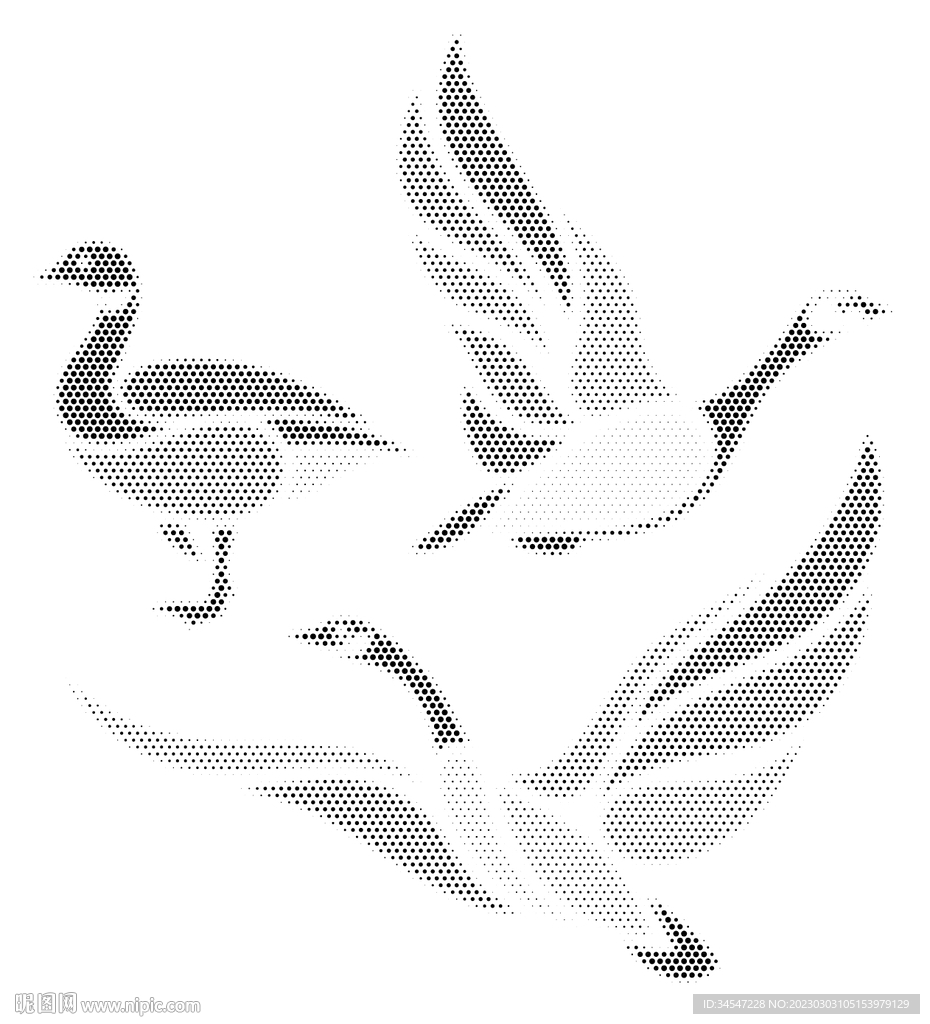 圆点激光镂空鸭子