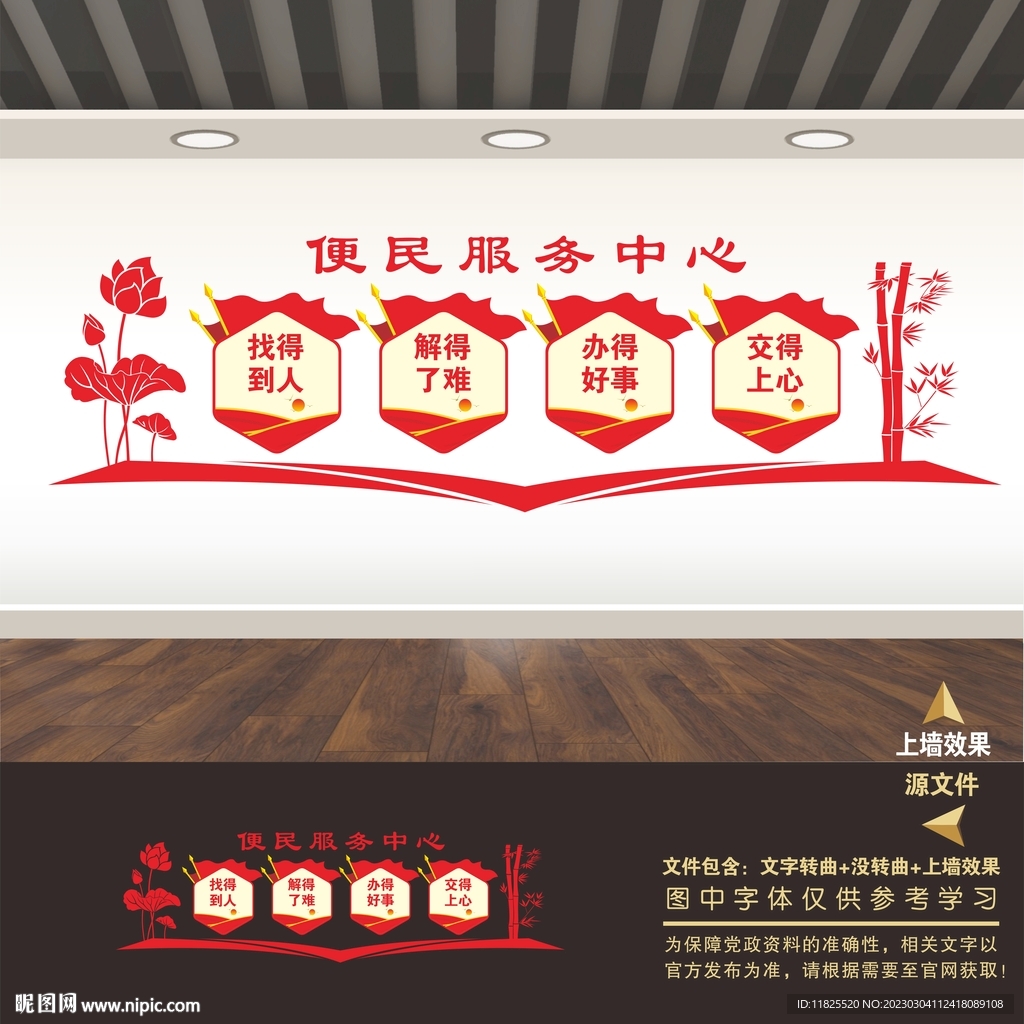 为人民服务文化墙