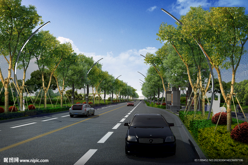 时空隧道灯道路