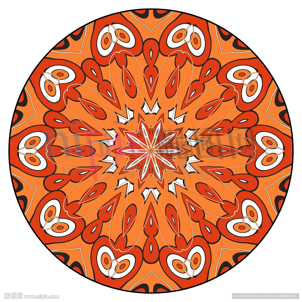 圆形地毯花纹