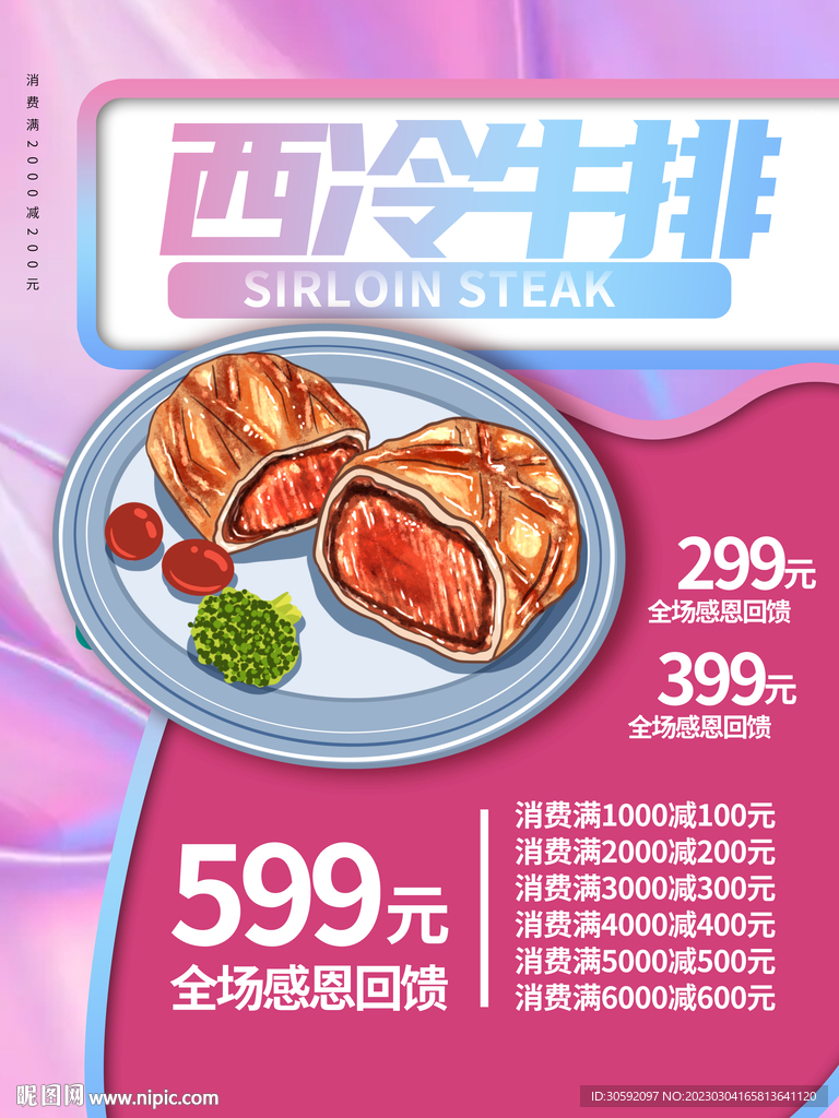 牛排海报