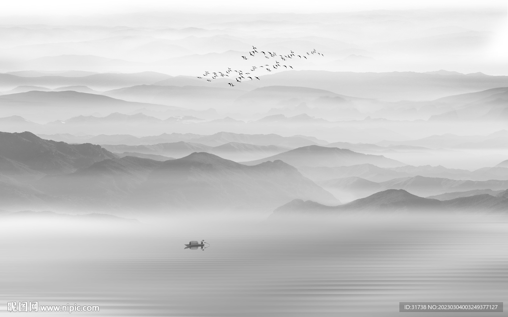 新中式山水画