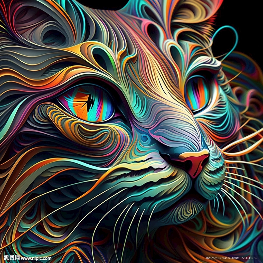 艺术猫脸