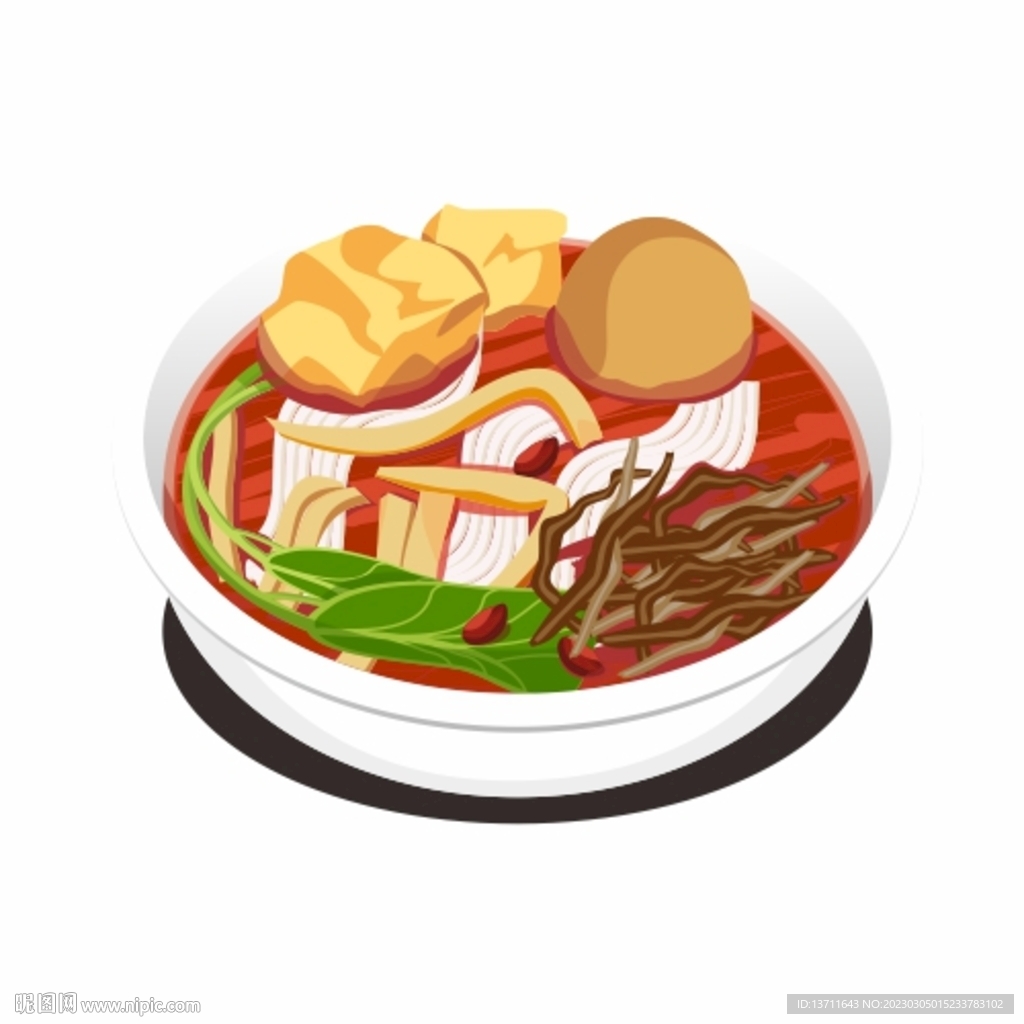 螺蛳粉矢量素材