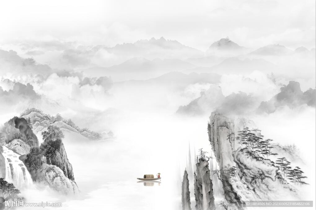 新中式背景墙