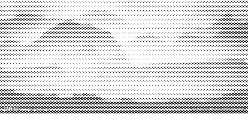 铝单板穿孔山水画