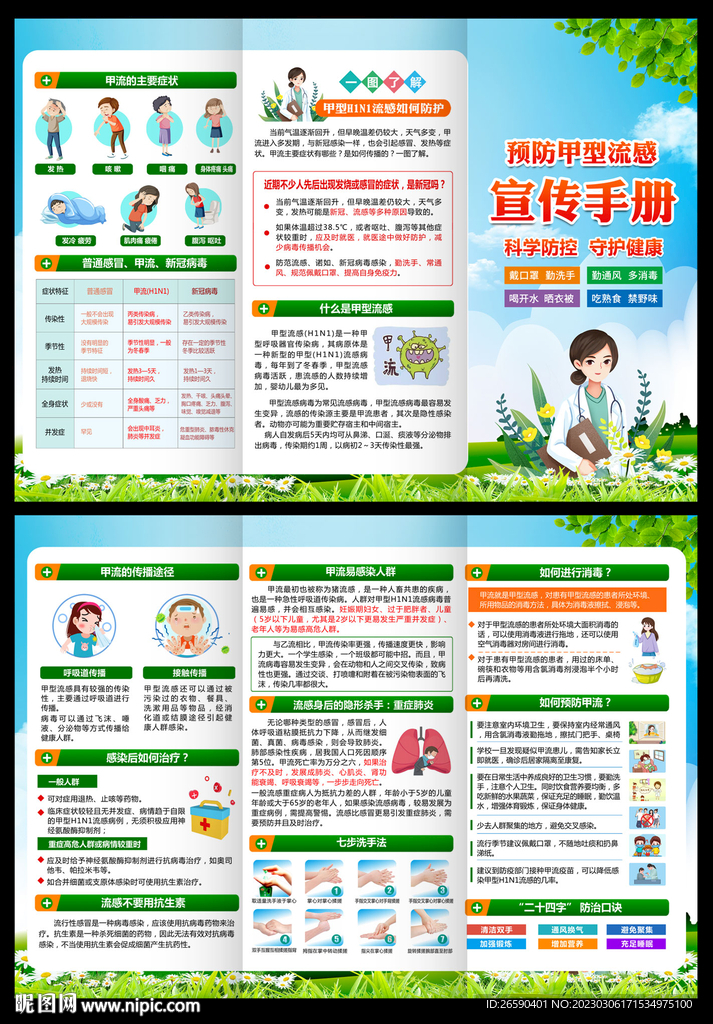 甲流宣传单