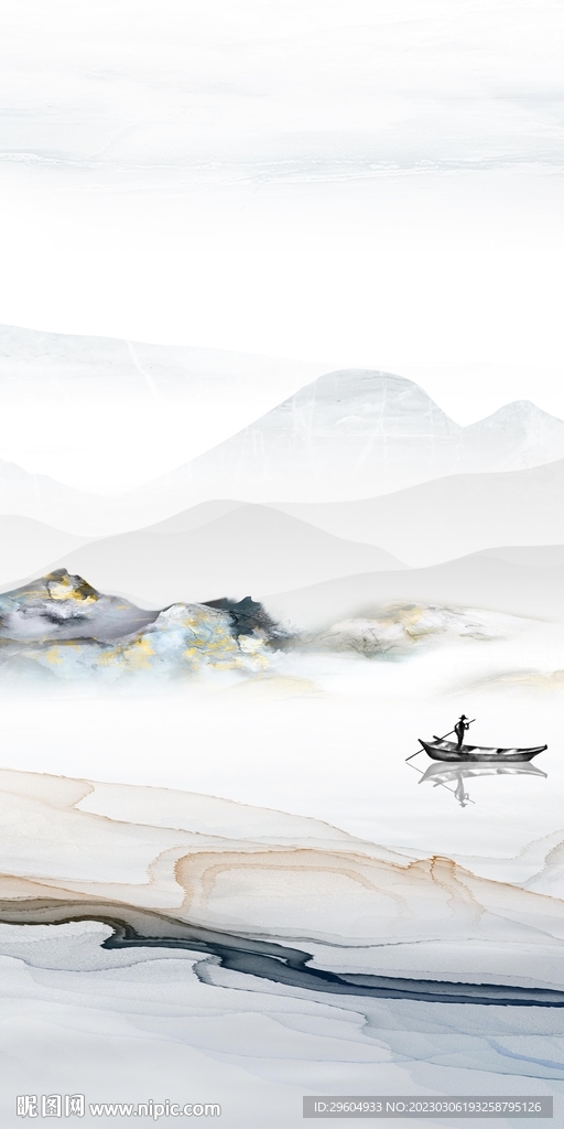 大气 现代中式玄关 tIf分层