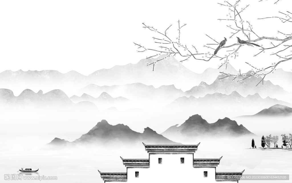 电视 简奢高档山水 tif分层