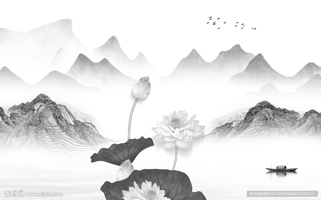 沙发 新式高端山水 tif分层