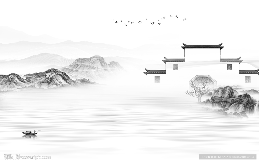 别墅 新式高端山水 tif分层