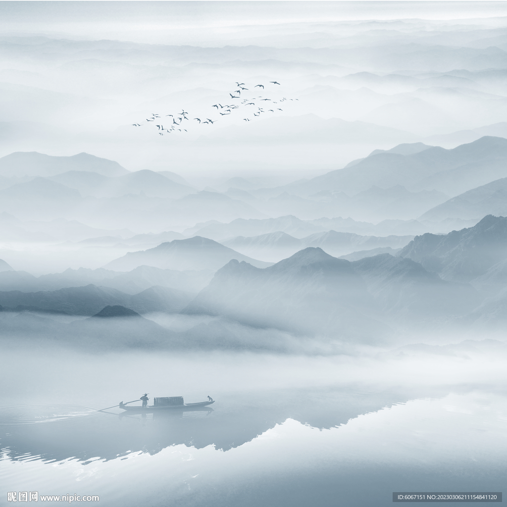 禅意山水画