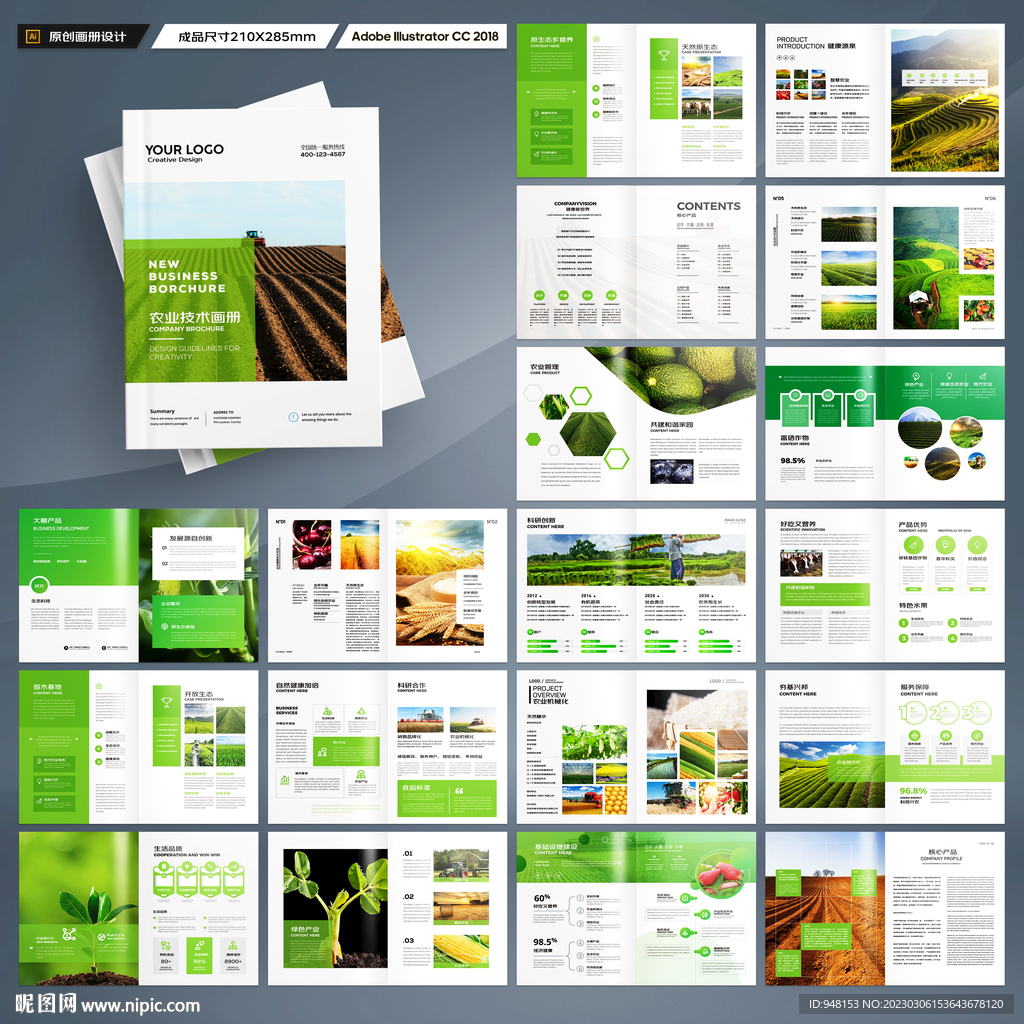 农业画册模板