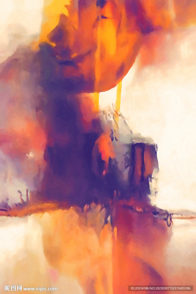 简约现代抽象油画