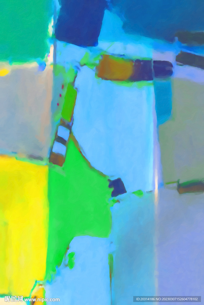 色块抽象艺术画