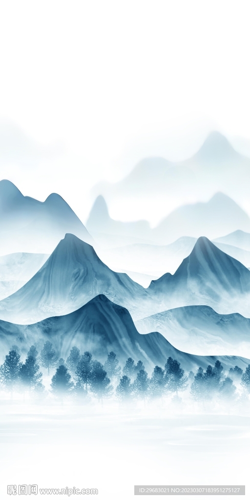 高端 简意山水玄关 tIF分层