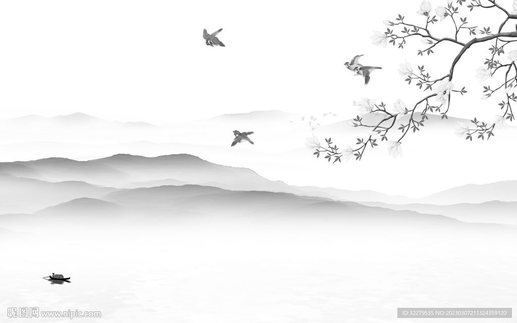 爆款 人气中式山水 TiF分层