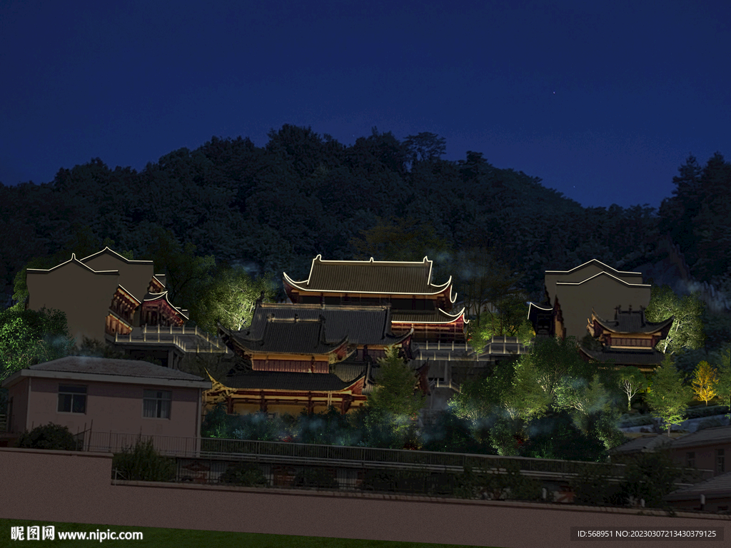 古建夜景照明设计