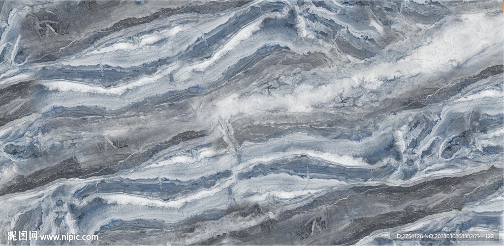 灰色大理石纹理 岩板 蓝色彩石