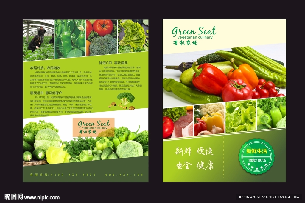 蔬菜水果折页
