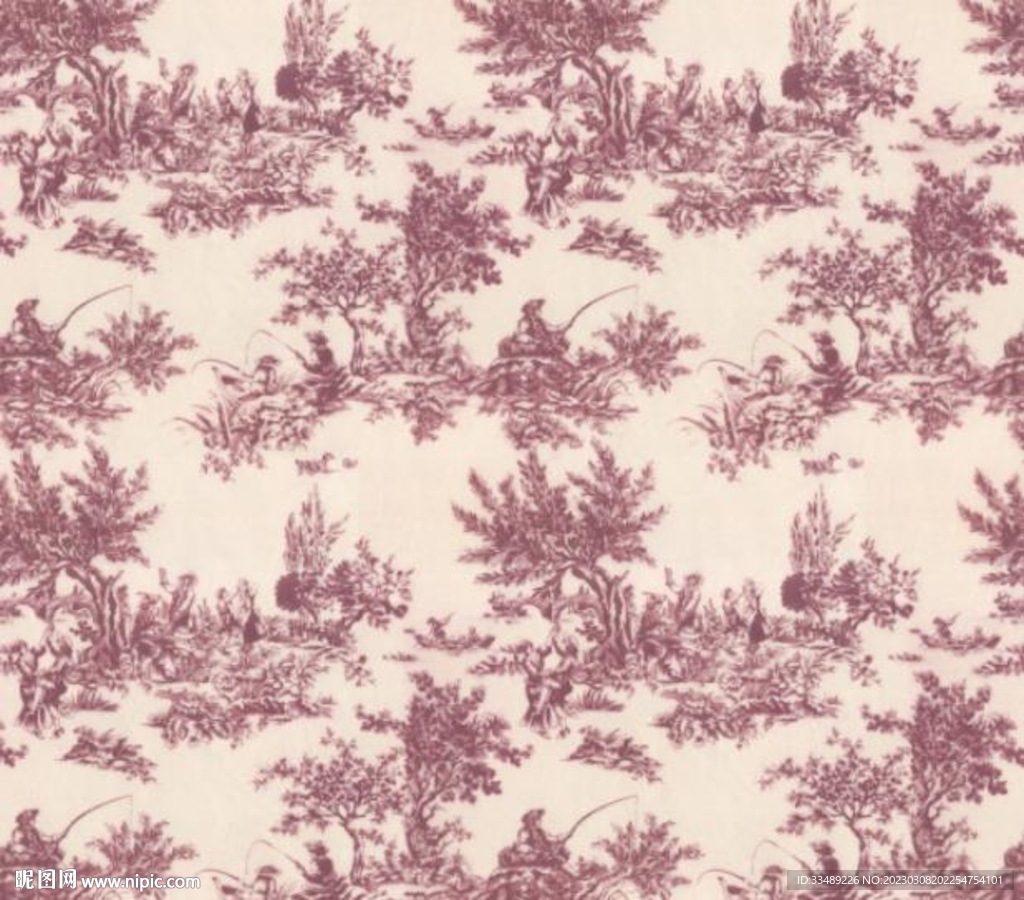 数码大花乱花手绘