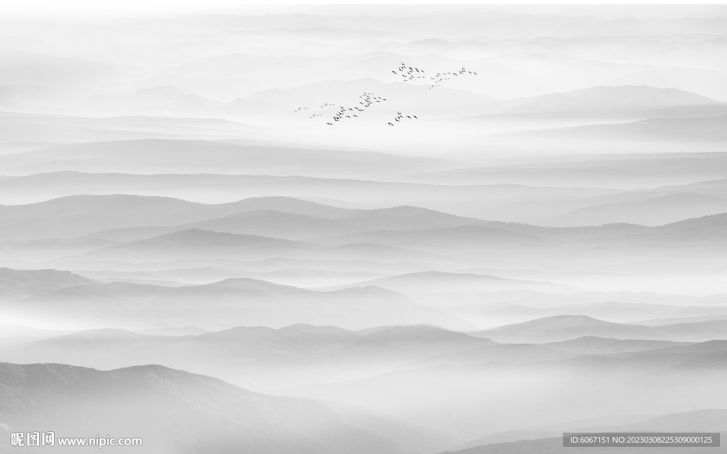 水墨群山