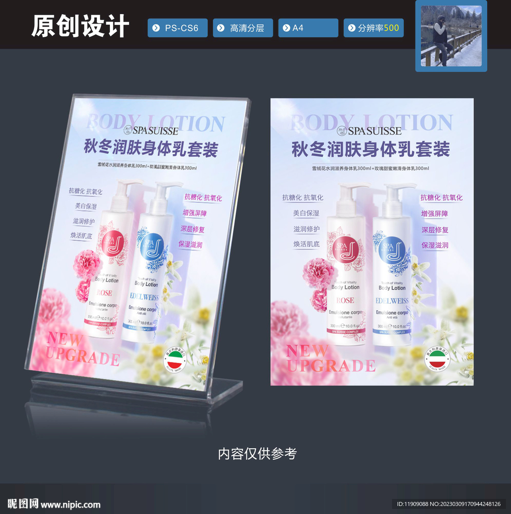 身体乳海报