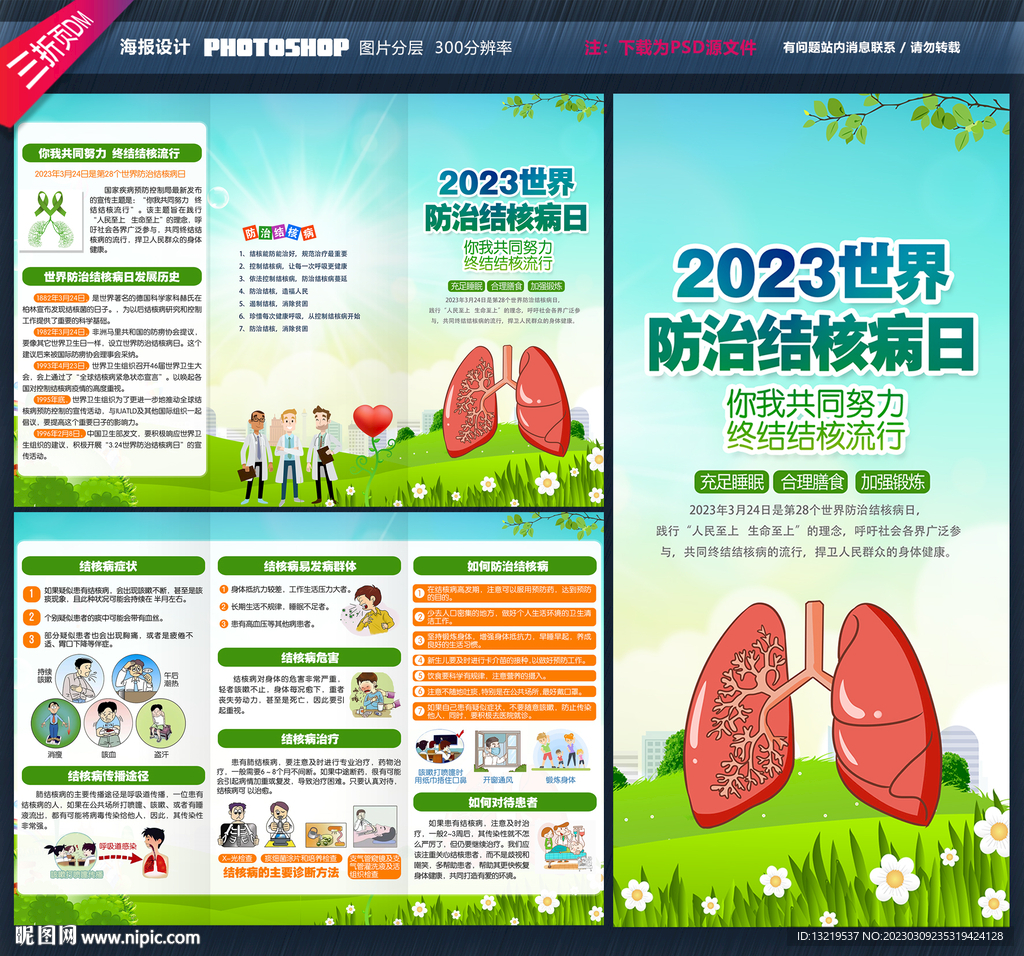 世界防治结核病日三折页