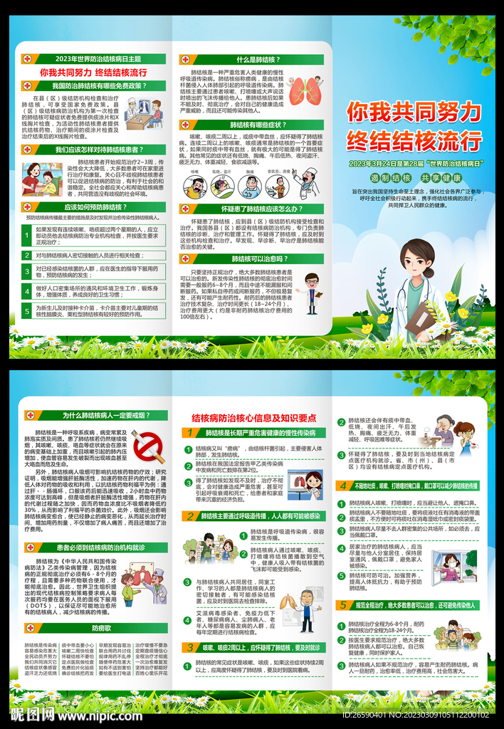 世界防治结核病日三折页