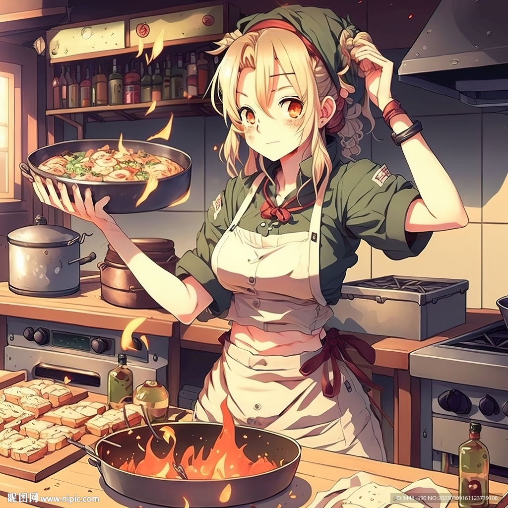 厨房烹饪女人