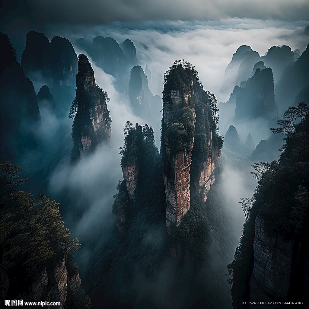 奇异的山峰