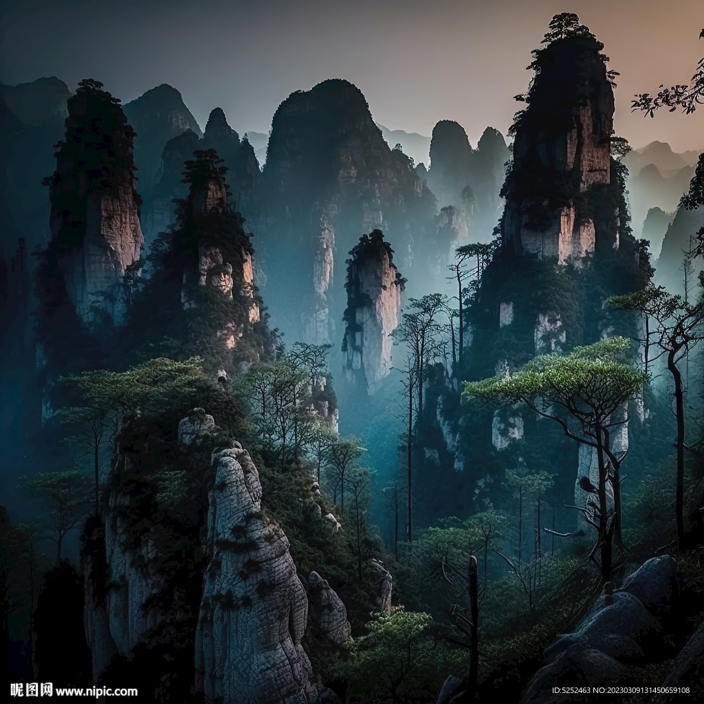 奇异的山峰
