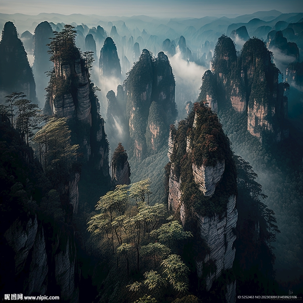 奇异的山峰