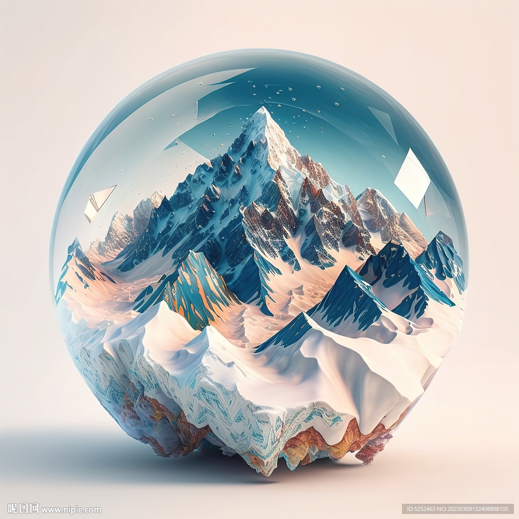 玻璃球内的风景