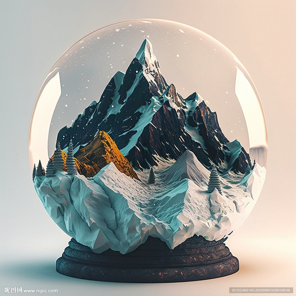 玻璃球内的风景