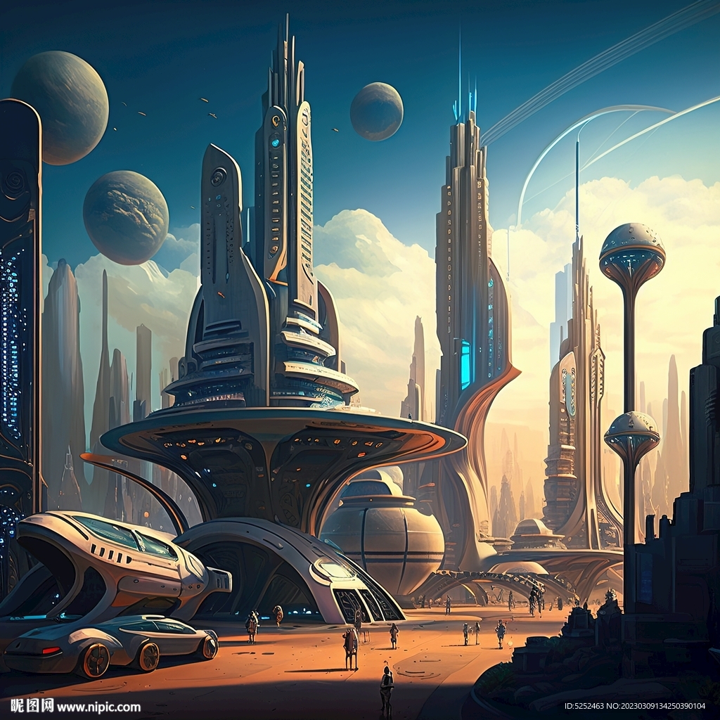 科幻城镇景观