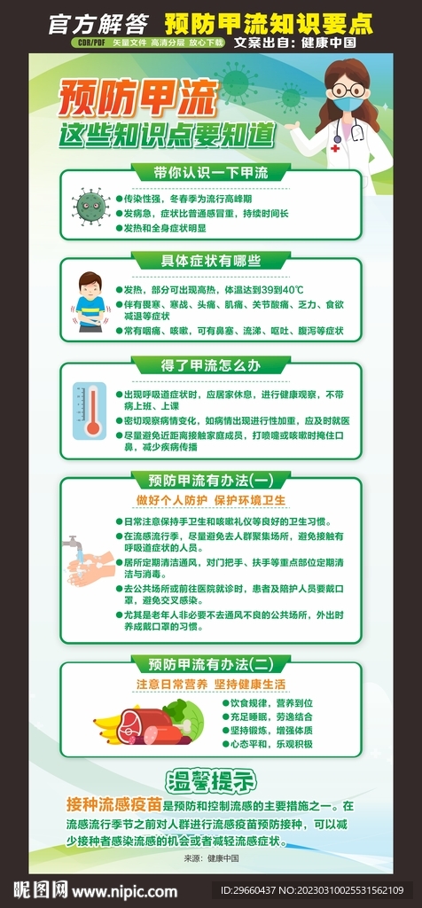 预防甲流知识要点