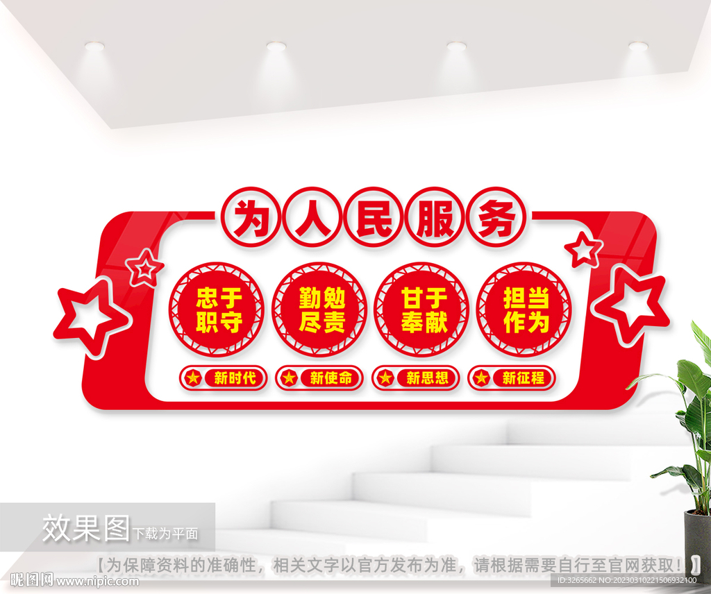 党支部为人民服务文化墙