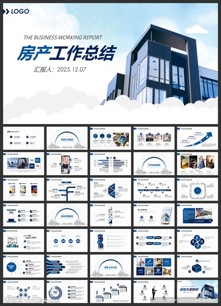 房产项目工作汇报ppt