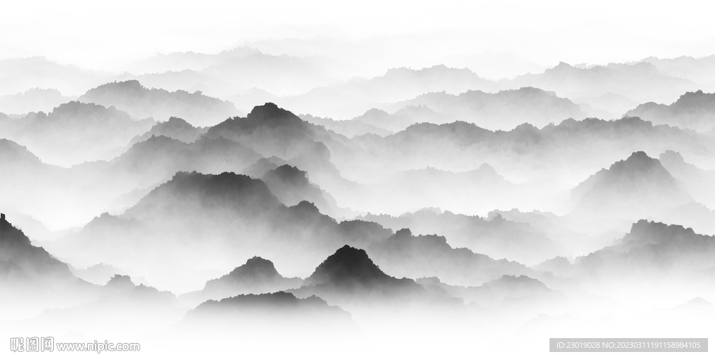 新中式抽象山水背景
